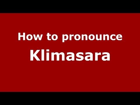 How to pronounce Klimasara (Polish/Poland) - PronounceNames.com