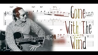 Gone With The Wind | Howard Roberts [Jazz Guitar Transcription]
