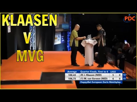 Peinliches Ende eines Dartspiels – Michael van Gerwen gegen Jelle Klaasen