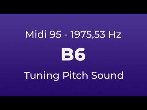 B6 Tuning Pitch | 1975,53 Hz | Midi Key 95