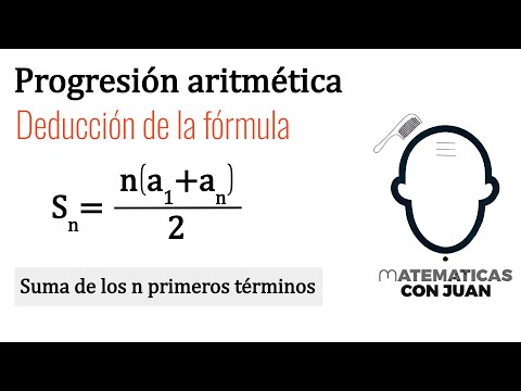 Fórmula suma progresión aritmética n primeros términos