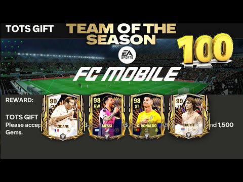 100x Biggest TOTS Pack Opening - Best Pack Opening Ever!! FC Mobile 24