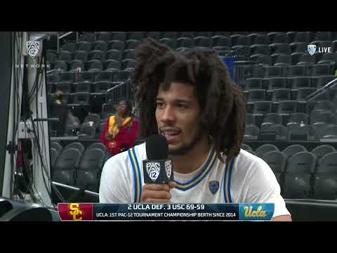 Tyger Campbell reflects upon the Bruins' win against USC