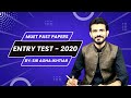 | MUET PAST PAPERS ENTRY TEST 2020 | Prof. IKHTIAR MAHAR