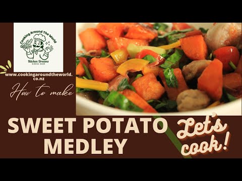 Sweet Potato Bacon And Sausages With Raspberry Vinaigrette | Salad Medley