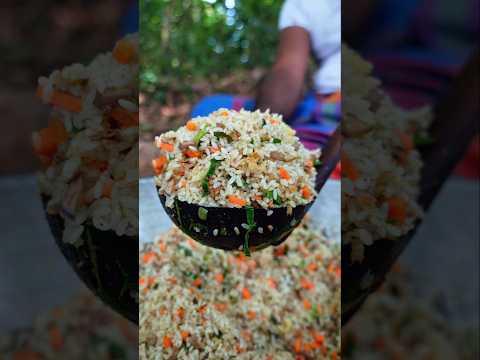 I turned a fresh baby jackfruit into delicious fried rice using simple ingredients.😋 #trending