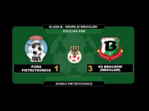 23. KOLEJKA, Puma Pietrzykowice 1:3 KS Brochów, 03.06.2018, SKRÓT