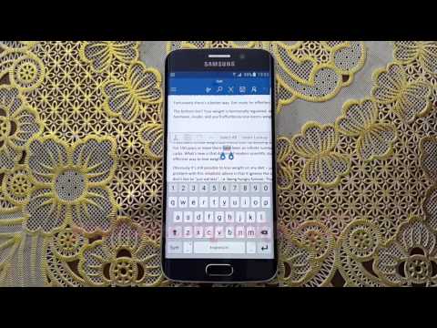 Microsoft Word For Android : How to make strikethrough text on Samsung Galaxy S6