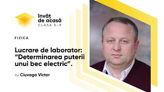 Lucrare de laborator: Determinarea puterii unui bec electric