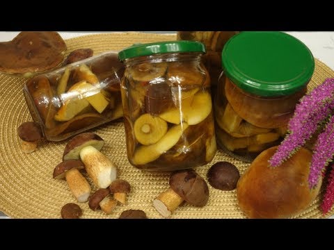 Grzyby do słoików na zimę w słonej zalewie