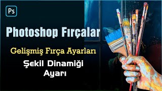 Photoshop Fırça Şekil Dinamiği Ayarları (ders24)