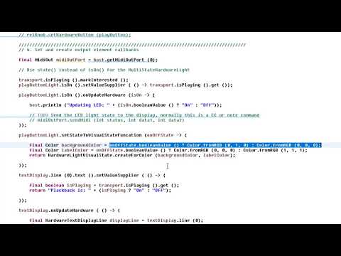 The Bitwig Controller API #17: Hardware API (4) - Output elements