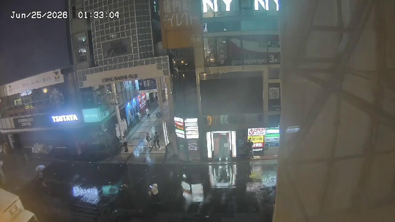Live webcam view of Ebisubashi-suji Shopping Street