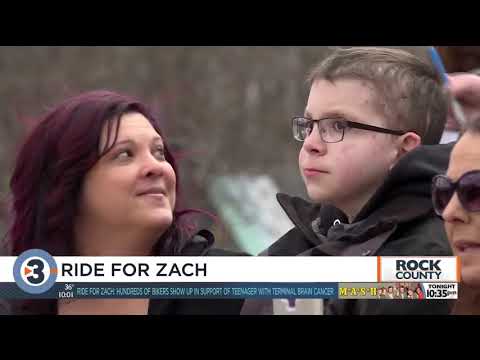Ride for Zach: Hundreds of bikers show up in support of teenager with terminal brain cancer