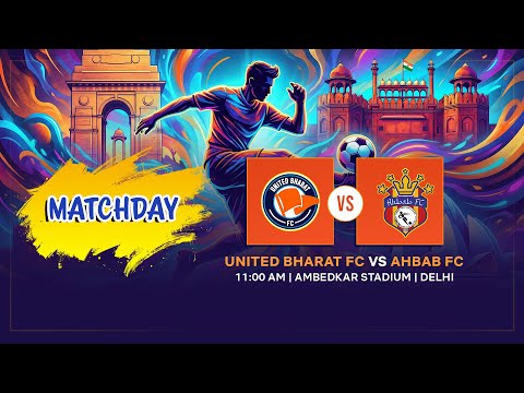 UNITED BHARAT FC vs AHBAB FC | LIVE Football | DSA Senior Division | 11:00 AM