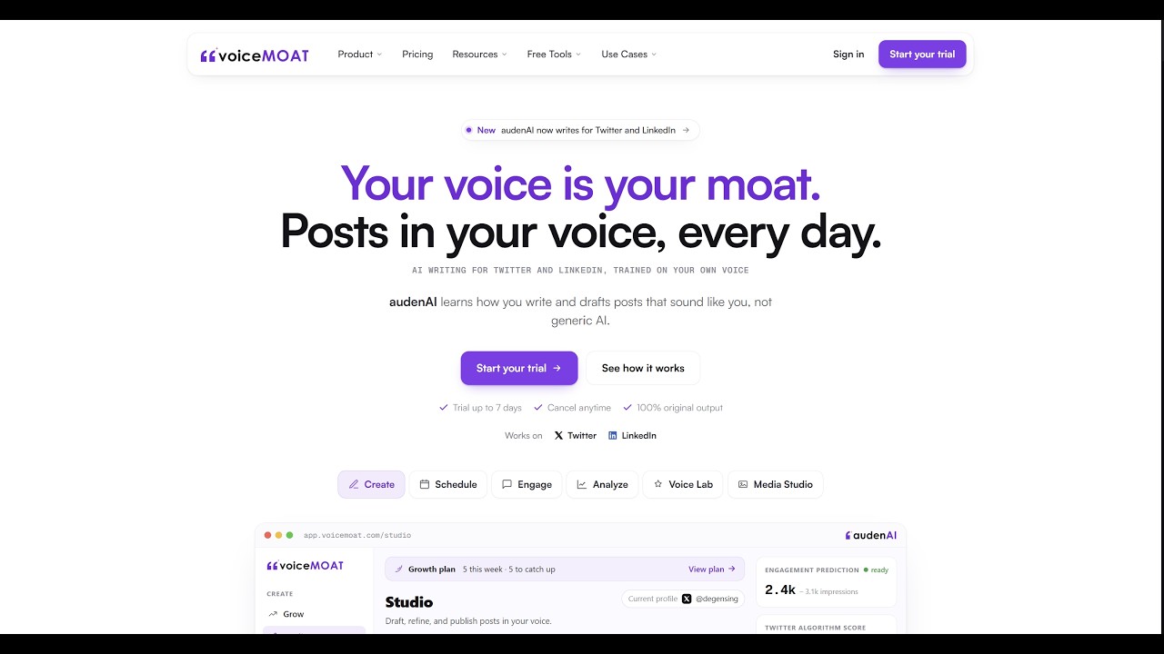 VoiceMOAT video preview
