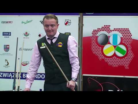 Mistrzostwa Polski w Bilard - Kielce 2017 Radosław Babica vs Konrad Juszczyszyn - ćwierćfinał 9 bil