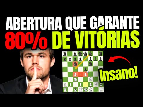 Carlsen REVELOU a Abertura que GARANTE 80% de Vitórias!!!