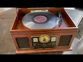Victrola 8-in-1 Bluetooth Record Player & Multimedia Center Overview