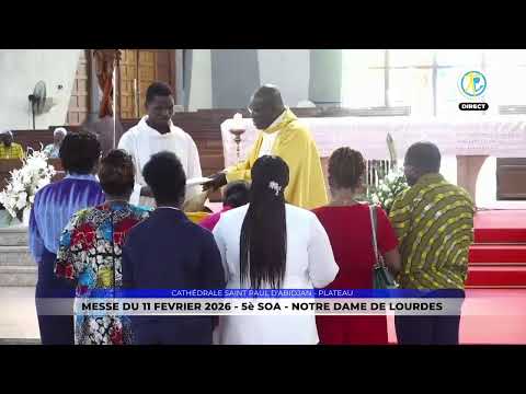 Messe de 12h30 du 11 février 2026 en direct de la Cathédrale Saint Paul d'Abidjan - Plateau