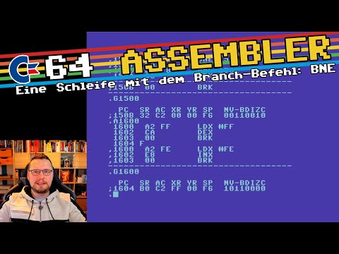 Lerne C64 Assembler - so erstellst Du Schleifen mit dem Branch-Befehl BNE Befehl