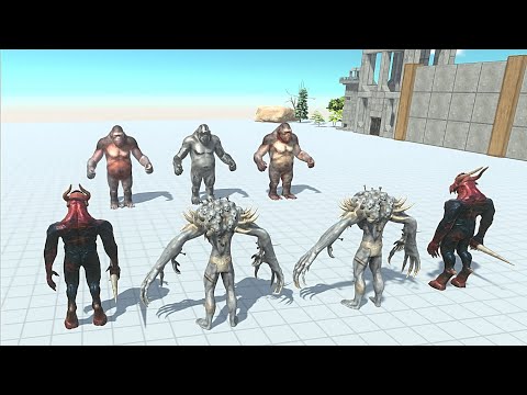 ALL GORO SKIN VS 2X BOSS & MINIBOSS - Animal Revolt Battle Simulator