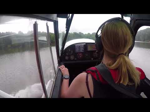 2016 Ben Wiplinger Memorial Seaplane Scholarship Winner Taking Off in a Seaplane