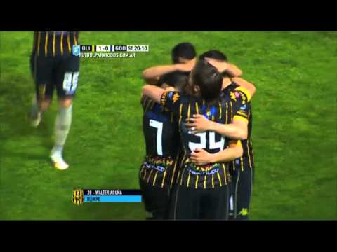 Gol Acuña. Olimpo 1 - Godoy Cruz 0. Fecha 26. Fútbol Para Todos.