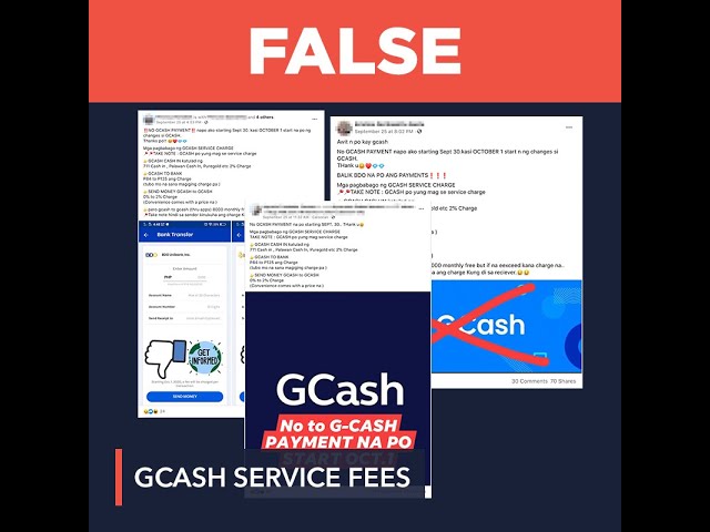 FALSE: GCash ‘Send Money’ and bank transfer fees starting October 1