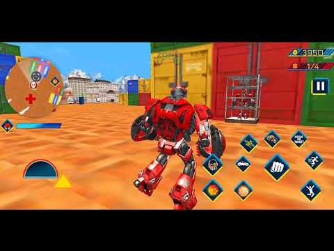 Grand Robot Helicopter Transform: Car Robot Bike Transformation Game 2021 - Android Gameplay