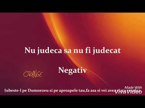 NEGATIV TON FATA  NU JUDECA SA NU FI JUDECAT