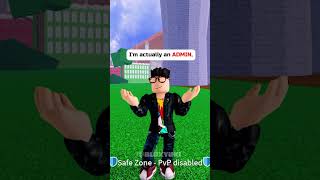 When RIP INDRA meets FAKE ADMIN in Blox Fruits! 💣 (DIDN’T END WELL)  #shorts