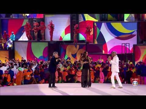 Anitta Canta na abertura das Olimpíadas ao lado de Caetano Veloso e Gilberto Gil