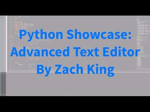 Python Advanced Text Editor Showcase