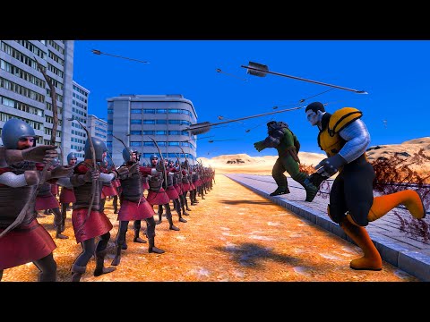 Colossuss and Hulk vs 1000x Archers | Ultimate Epic Battle Simulator