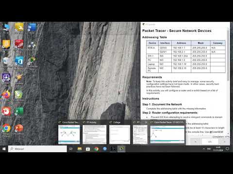 16.5.1 Packet Tracer - Secure Networ Devices