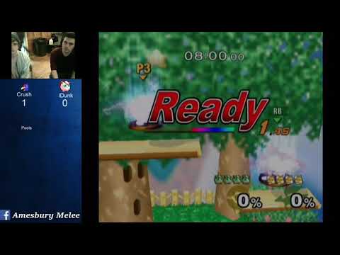 MMOM Bi-Monthly 11 SSBM - Crush (Fox) vs. IDunk (Jigglypuff) - Melee Pools