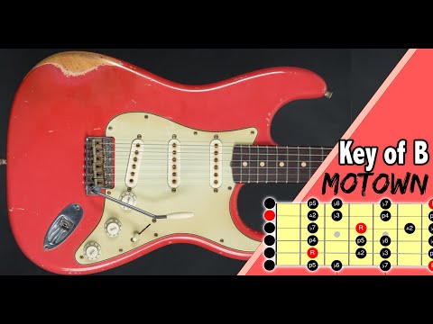 Soulful Motown Funk Groove | Guitar Backing Track Jam in Bm