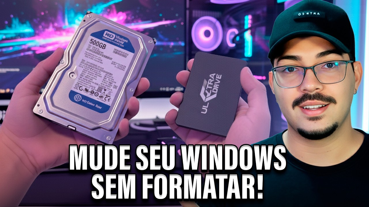 😱 NÃO FORMATE seu PC! Mova seu Windows para o SSD NOVO (Sem Perder NADA!)