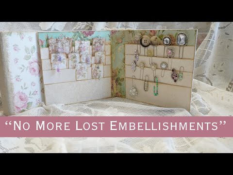 DIY Embellishment Holder - No More Lost Embellishments