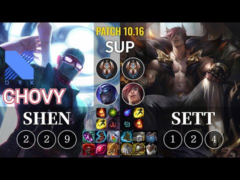 DRX Chovy Shen vs Sett Sup - KR Patch 10.16