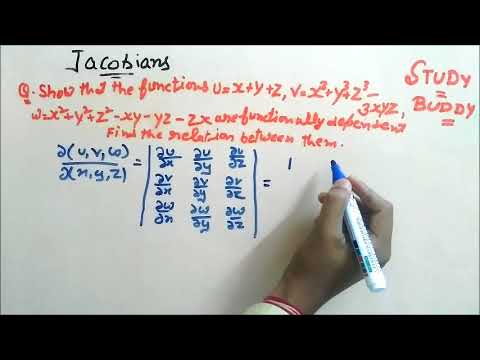 Jacobians II Jacobians to determine Functional Dependence II Numericals Video