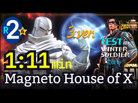 6* Magneto House of X — 2 Rank, No boost ver.3 | Winter Soldier 550k hp #mcoc