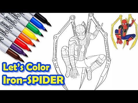 Iron-SPIDER in The Avengers Infinity War Coloring Pages | SAILANY Coloring Kids