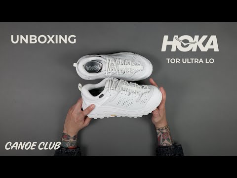 Hoka Tor Ultra Lo in White | Unboxing