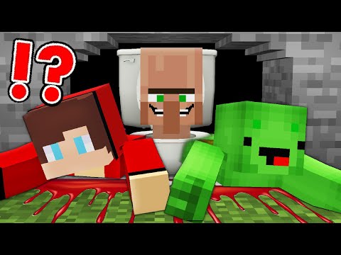 Funny Mikey - SCARY SKIBIDI TOILET kidnapped JJ and Mikey At Night in Minecraft - Maizen DRAGGED TV WOMAN