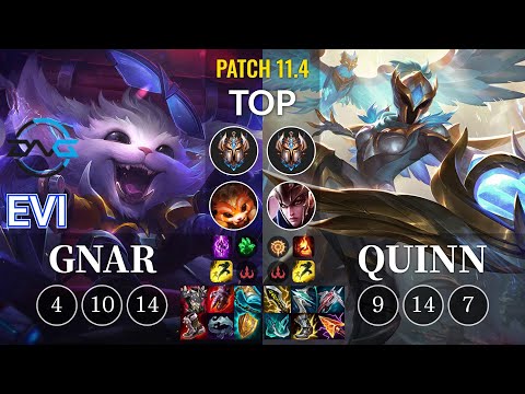 DFM Evi Gnar vs Quinn Top - KR Patch 11.4