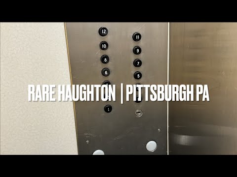 Rare Haughton Black Button Elevators | Pittsburgh PA