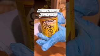 HOW TO APPLY GEL STAIN | #diy #furnitureflip #shorts #dresser #makeover #woodworking