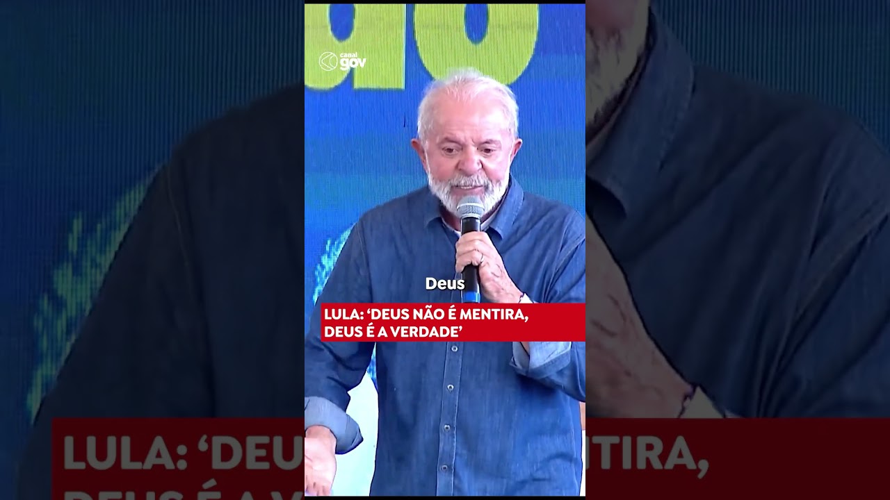 “Deus não é mentira, Deus é a verdade", discursou #lula #fakenews